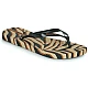 Γυναικεία Σαγιονάρα ANIMALE PRINT FEM IPANEMA 83162-20138 780-22318-1 BLACK BLACK BEIZE