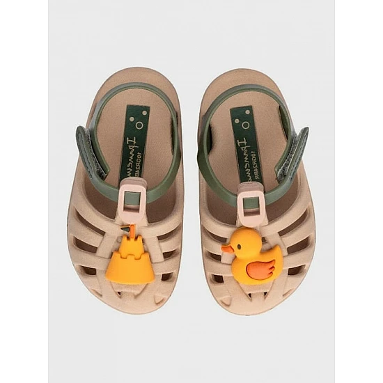 Παιδικό bebe Σαμπό Θαλάσσης 19-29 SUMMER XV BABY IPANEMA 83619-BC883 780-25403-37 BEIZE-GREEN YELLOE