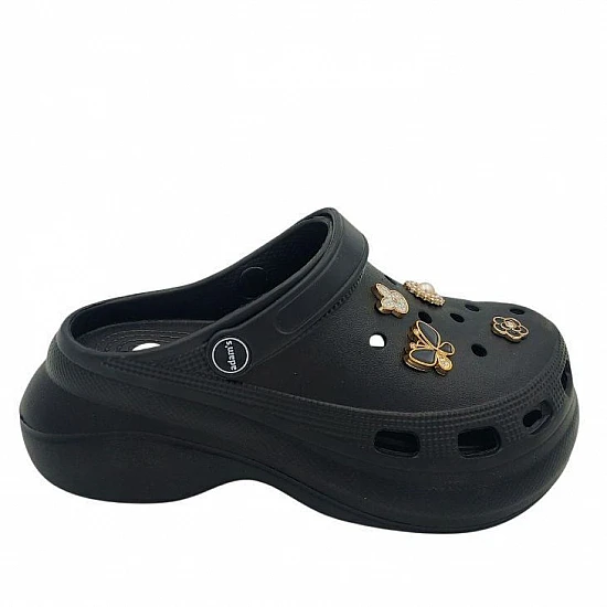 Γυναικεία Σαμπώ Sampo Αναπαυτικά soft ADAM'S 892-25180-29 ΜΑΥΡΟ