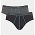 Ανδρικό Εσώρουχο Σλίπ Βαμβάκι 2 PACK SLOGGI MEN MIDI START 10206949-M003 ΓΚΡΙ ΑΝΘΡΑΚΙ