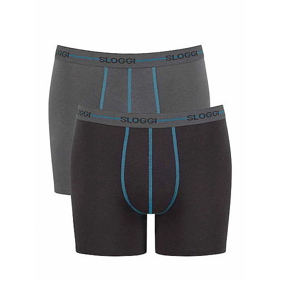 Ανδρικό εσώρουχό Βαμβάκι μπόξερ Boxer SLOGGI men Start Short C2P 10206948 -M003 ΚΑΦΕ-ΓΚΡΙ