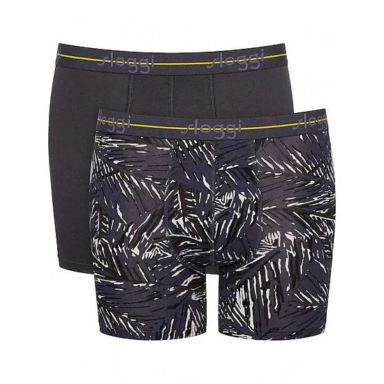 Ανδρικό εσώρουχό Βαμβάκι μπόξερ Boxer SLOGGI men Start Short C2P 10206948 -M032 ΑΝΘΡΑΚΙ-MULTI COLOUR