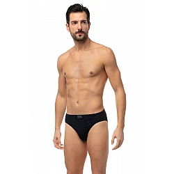 Ανδρικό εσώρουχο slip MINERVA SPORTIES 3 PACK 23027-162 ΜΑΥΡΟ-ΜΠΛΕ-ΚΥΠΑΡΙΣΣΙ