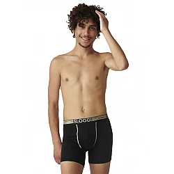 Ανδρικό εσώρουχό μπόξερ Boxer βαμβάκι 2Pack Sloggi Go ABC SHORT 10218499-0004 BLACK/BLACK