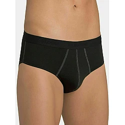 Ανδρικό Εσώρουχο Slip Σλιπ Βαμβάκι 2 PACK SLOGGI 24/7 H MIDI 10207044-0004 ΜΑΥΡΟ