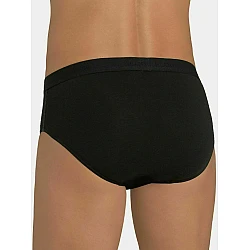 Ανδρικό Εσώρουχο Slip Σλιπ Βαμβάκι 2 PACK SLOGGI 24/7 H MIDI 10207044-0004 ΜΑΥΡΟ