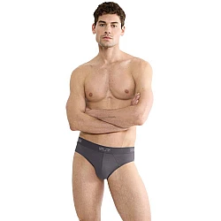 Ανδρικό Εσώρουχο Σλίπ Βαμβάκι 2 PACK SLOGGI SLG Base Brief 10224733-6652 ΓΚΡΙ-ΓΚΡΙ