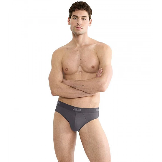 Ανδρικό Εσώρουχο Σλίπ Βαμβάκι 2 PACK SLOGGI SLG Base Brief 10224733-6652 ΓΚΡΙ-ΓΚΡΙ