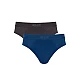 Ανδρικό Εσώρουχο Σλίπ Βαμβάκι 2 PACK SLOGGI SLG Base Brief 10224733-M014 ΑΝΘΡΑΚΙ-ΜΠΛΕ