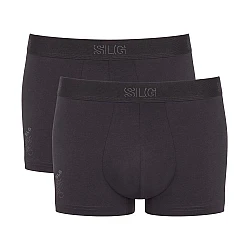 Ανδρικό Εσώρουχο Σλίπ Βαμβάκι 2 PACK SLOGGI SLG Base Trunk C2P 10224735-3828 ΣΚΟΥΡΟ ΓΚΡΙ CHARCOAL