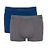 Ανδρικό Εσώρουχο Σλίπ Βαμβάκι 2 PACK SLOGGI SLG Base Trunk C2P 10224735-V001 ΜΠΛΕ-ΓΚΡΙ