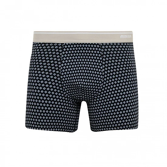 Ανδρικό Εσώρουχο Boxer βαμβακερό 2Pack Mengear Regular Minerva 96-29476-392 BLACK-BLACK-GREY