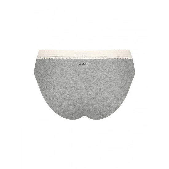 Γυναικείο Eσώρουχο 2PACK Βαμβακερό ριπ Sloggi GO RIBBED TAI 10213095-M007 ΜΠΛΕ ΓΚΡΙ