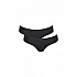 Γυναικείο εσώρουχο Slip laser cut Sloggi Zero Microfibre Hipstring 10214692-0004-04 2PACK ΜΑΥΡΟ