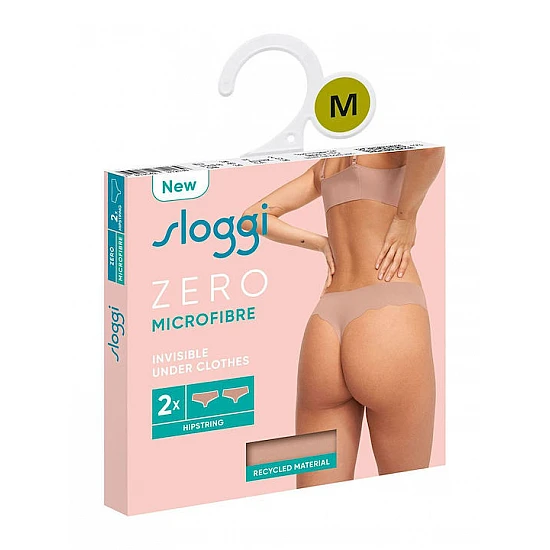 Γυναικείο εσώρουχο Slip laser cut Sloggi Zero Microfibre Hipstring 10214692-00ME-ME 2PACK ΜΠΕΖ