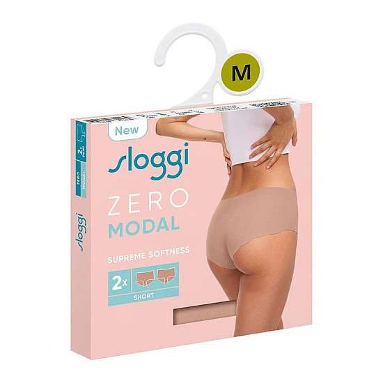Γυναικείο Εσώρουχο Slip laser cut Sloggi Zero Modal 2.0 H Short 10214679-00ME 2PACK ΜΠΕΖ