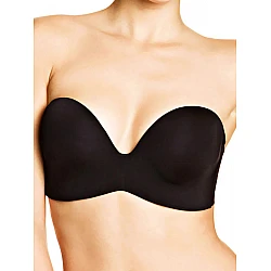 Σουτιέν Ultimate Strapless Push Up Hand Support Αόρατη Μπανέλα Βαθύ Ντεκολτέ Wonderbra W032D-1001 ΜΑΥΡΟ
