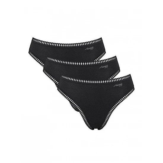 Γυναικείo εσώρουχo 3PACK TAI Sloggi GO Crush H High leg C3P 10219672-0004-ΜΑΥΡΟ