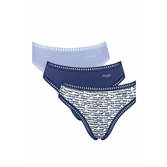 Γυναικείo εσώρουχo 3PACK TAI Sloggi GO Crush H High leg C3P 10219672-V003 ΜΠΛΕ ΣΙΕΛ ΕΜΠΡΙΜΕ