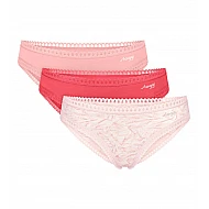 Γυναικείo εσώρουχo 3PACK sloggi GO Crush H Mini C3P 10219682-M005 ΛΕΥΚΟ ΡΟΖ ΚΟΡΑΛΙ