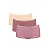 Γυναικείo εσώρουχo 3PACK sloggi GO Crush H Short C3P 10219652-V002-Σάπιο Μήλο