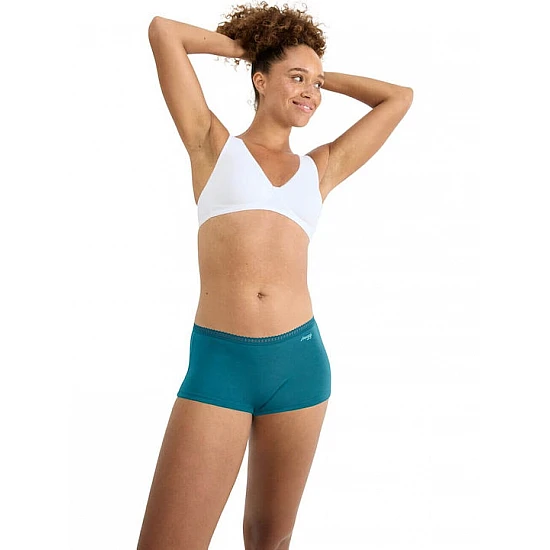 Γυναικείo εσώρουχo 3PACK sloggi GO Crush H Short C3P 10219652-V022 ΠΕΤΡΟΛ ΓΚΡΙ ΕΜΠΡΙΜΕ