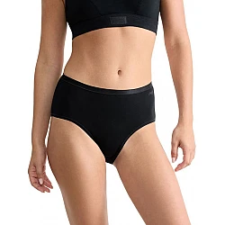 Γυναικεία slip 3 PACK 3 τεμαχίων Βαμβακερό Sloggi GO Daily Cotton MIDI 10222325-0004 ΜΑΥΡΟ