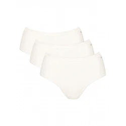 Γυναικεία slip 3 PACK 3 τεμαχίων Βαμβακερό Sloggi GO Daily Cotton MIDI 10222325-00GZ ΛΕΥΚΟ