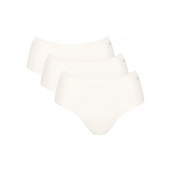 Γυναικεία slip 3 PACK 3 τεμαχίων Βαμβακερό Sloggi GO Daily Cotton MIDI 10222325-00GZ ΛΕΥΚΟ