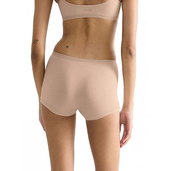 Γυναικεία slip Boxer 3 PACK 3 τεμαχίων Βαμβακερό Sloggi GO Daily  Short 10222337-00LZ BEIZE