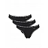 Γυναικείo εσώρουχo 3PACK sloggi GO Crush String C3P 10219704-0004-ΜΑΥΡΟ