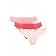 Γυναικείo εσώρουχo 3PACK sloggi GO Crush String C3P 10219704-M005 ΛΕΥΚΟ-ΡΟΖ-ΚΟΡΑΛΙ