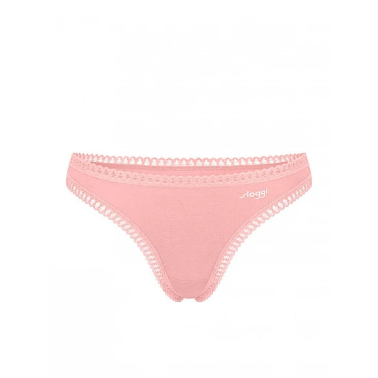 Γυναικείo εσώρουχo 3PACK sloggi GO Crush String C3P 10219704-M005 ΛΕΥΚΟ-ΡΟΖ-ΚΟΡΑΛΙ