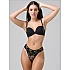 Γυναικείο Εσώρουχο Δαντέλα Slip Brazilian LUNA Amelia 25141-02 ΜΑΥΡΟ