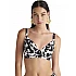 Γυναικείο μαγιό Bikini Top Strapless Blu4u 25366126D-02 D CUP Άσπρο-μαύρο