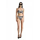 Γυναικείο Μαγιό Bikini Top Strapless Ντραπέ Μπανέλα BLU4U 25366174D-02 D Cup ΜΑΥΡΟ ΛΕΥΚΟ
