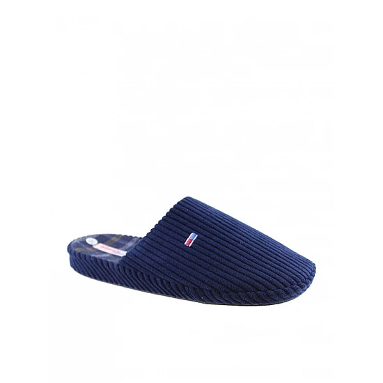 Ανδρική Χειμερινή παντόφλα Κοτλέ 41-46  ADAM'S 895-24507 ΜΠΛΕ
