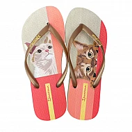 Γυναικεία Σαγιονάρα Γατούλα LOVE PETS FEM IPANEMA 27005-BH198 780-25393-27 BEIZE GOLD PINK