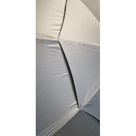 Oμπρέλα Θαλάσσης Αλουμινίου ultra light 220/10 XL Διπλές Υπέρ Ενισχυμένες Αντιανεμικές Αντηρίδες Μηχανισμό κλήσης UPF50+ Ακτίνες FIBER GLASS εξαερισμός MAUI & SONS 1986 GREY BLUE
