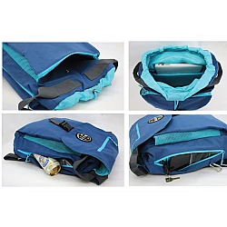 Tσάντα Back Pack Αδιάβροχη Laptop θαλάσσης  25L 33,5X45,5X16,35cm ΜΑUI & SONS 2700 Μπλε