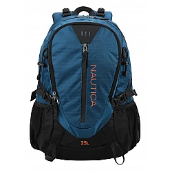Σακίδιο Πλάτης TREKING Ορειβατικό 25L Αδιάβροχο 30x18x45,5 cm NAUTICA 2728 ΜΑΥΡΟ-ΜΠΛΕ
