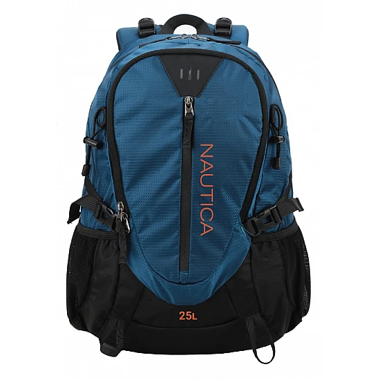 Σακίδιο Πλάτης TREKING Ορειβατικό 25L Αδιάβροχο 30x18x45,5 cm NAUTICA 2728 ΜΑΥΡΟ-ΜΠΛΕ
