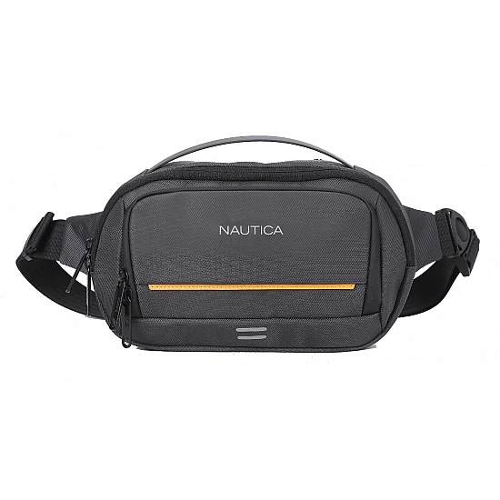 Τσάντα Μέσης Χιαστή Επαγγελματική 2,5L Υδατοαπωθητικό 26x16x6,5cm NAUTICA 2732 ΑΝΘΡΑΚΙ
