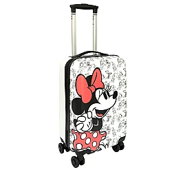 Βαλίτσα Trolley Καμπίνας Παιδική Κοριτσίστικη 20" 35L 57x35x22 Polycarbonate Disney MINNIE ΧΑΝΟΣ 2952 ΛΕΥΚΟ ΜΑΥΡΟ 
