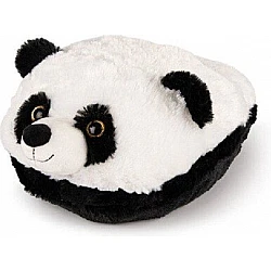 Παιδική Παντόφλα Λούτρινη ONE SIZE Cuddle Pillow Αγκαλιάς για ζεστά Πόδια Foot warmer Noxxiez Panda CS923 ΛΕΥΚΟ ΜΑΥΡΟ