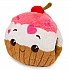 Παιδικό Cuddle Pillow Λούτρινο Cupcake Μαξιλάρι Αγκαλιάς με τσέπες για ζεστά χέρια Hand warmers Noxxiez HW741 ΚΑΦΕ ΛΕΥΚΟ ΡΟΖ