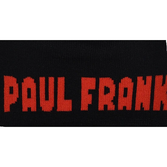 Παιδικό Σκουφάκι Πλεκτό Ακρυλικό One Size jacquard σχέδιο PAUL FRANK STAMION PF02003 ΜΑΥΡΟ