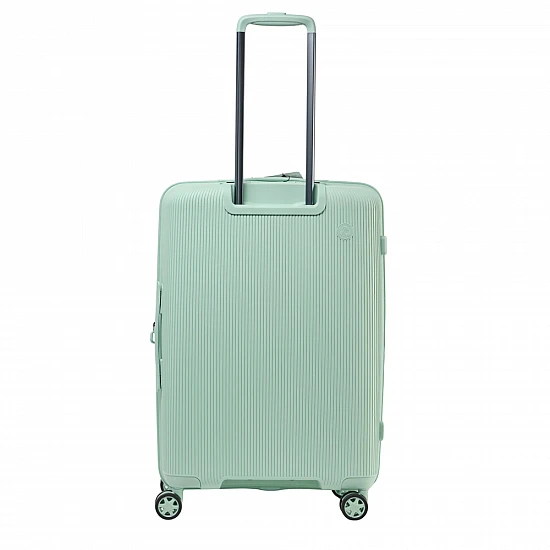 Βαλίτσα trolley Πολυπροπυλένιο (PP) Σκληρή Μεσαία 66x46x28.5cm expandable 66cm 24''επέκταση GUY LAROCHE 2894 Celaton green