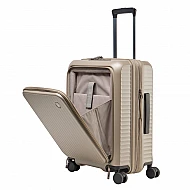 Βαλίτσα trolley Καμπίνας Πολυκαρμπονικό (PC) Σκληρή Laptop 20'' Μικρή 55x41x24cm NAUTICA 2972 ΧΡΥΣΟ