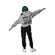 ΠΑΙΔΙΚΟ FLEECE ΠΑΝΤΕΛΟΝΙ ΓΙΑ ΚΟΡΙΤΣΙΑ Body Action 022504-01-BLACK